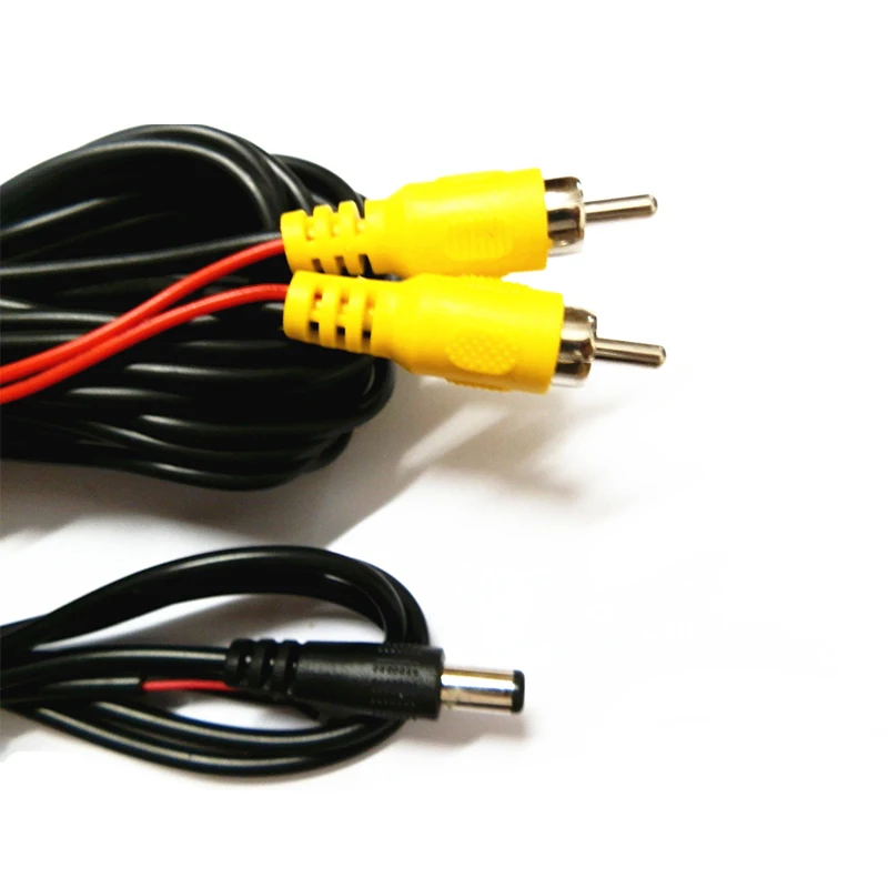 Wired HD CCD camera RCA Cable for car parking rear front side view