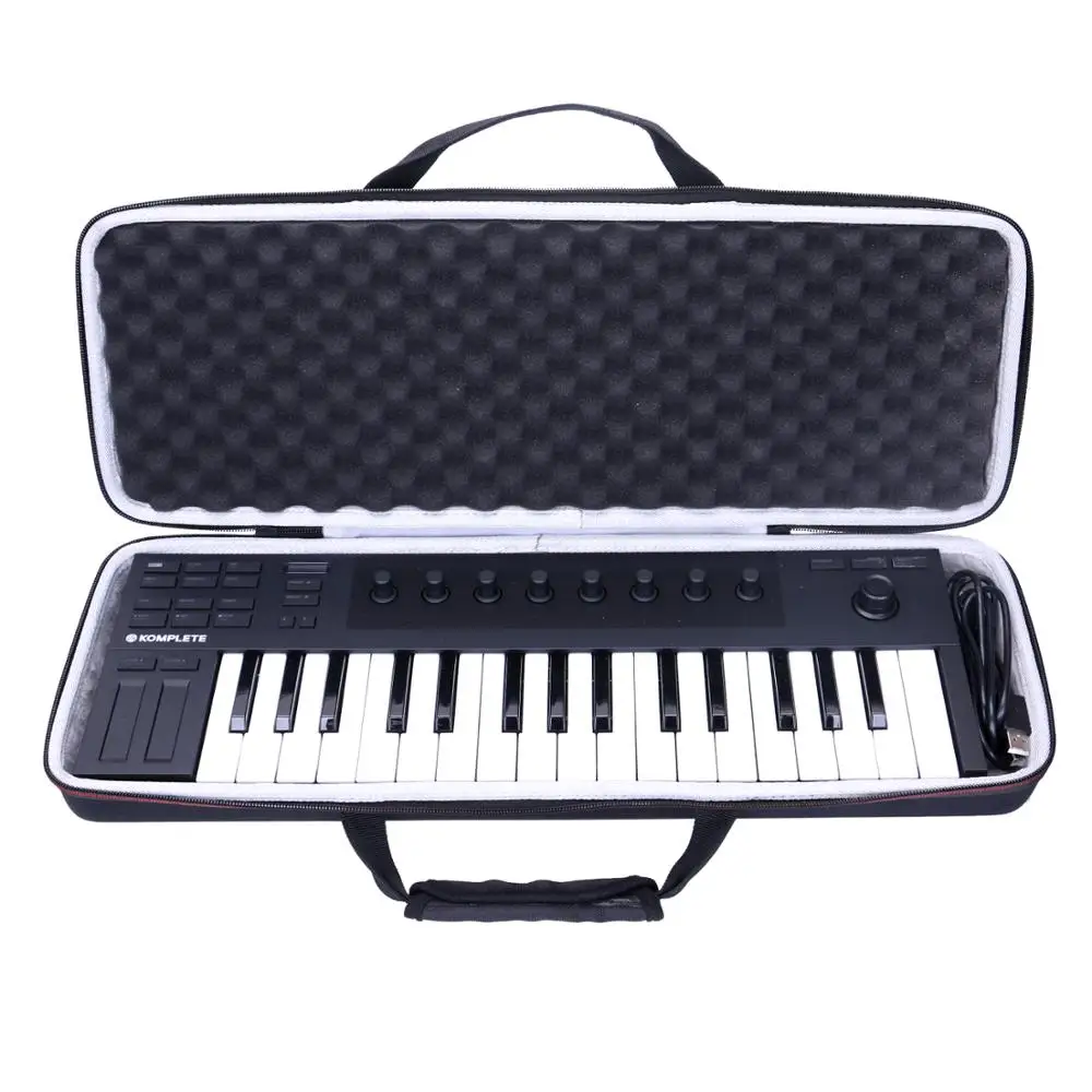  LTGEM EVA Black Carrying Hard Case for Native Instrument Komplete Kontrol M32 Controller Keyboard
