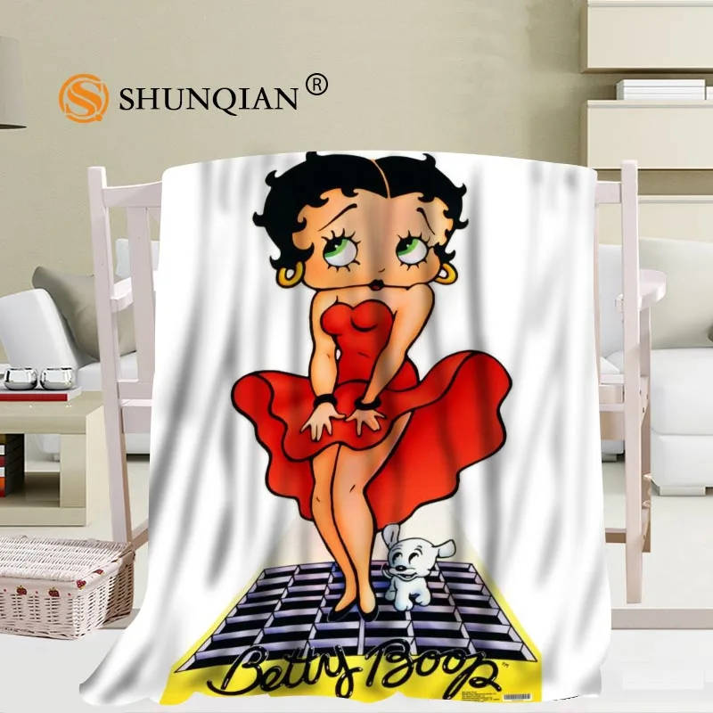 Изготовленное на заказ одеяло Betty Boop для путешествий домашнее ТВ повседневное расслабляющее для семьи мягкое пушистое теплое одеяло - Цвет: Blanket