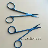 Titanium Iris Scissors Straight/Curved 22mm/32mm tip eye surgical instrument