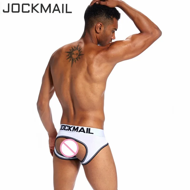 JOCKMAIL Брендовое Мужское нижнее белье Jockstraps Краткое Бикини спинки ягодицы Push up sexy Гей Трусы боксеры calzoncillos hombre