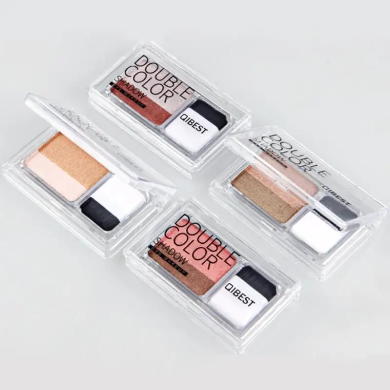 Magazine Lazy Eyeshadow Stamp Eye Shadow Double color Shimmer Palette водонепроницаемый стойкий натуральный макияж для глаз телесного цвета