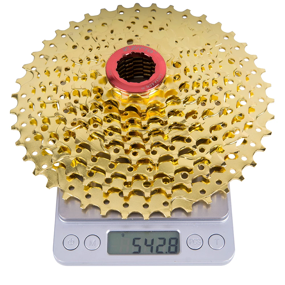 ZTTO высокое качество 10speed Ratio MTB горный велосипед 11 42T широкий золотой Золотой