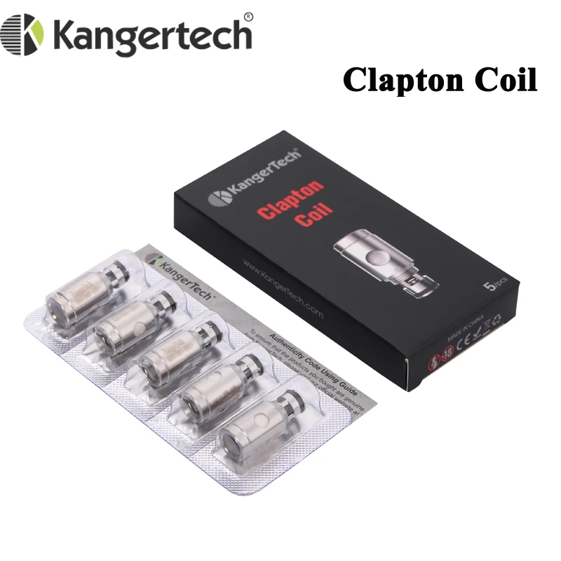 5 шт./лот катушка Kanger Clapton 0 Ом для серии Subtank/серии Toptank/испаритель электронной