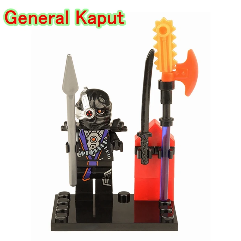 

General Kaput DIY Blocks Single Legoing Ninjagoing Robot Leader Superheroes Models & Building Blocks Toys for Children XH049