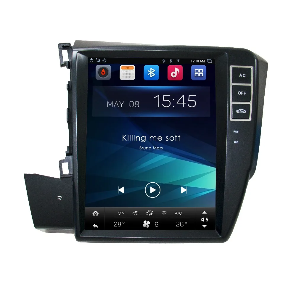

Otojeta vertical screen tesla head units quad core 32gb rom Android 7.1 Car Multimedia GPS Radio player for HONDA Civic 2012