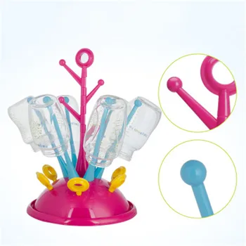 

Baby Bottles Drying Rack PP+ABS Drainer Pacifiers Nipple Drier Tree Shape Shelf Feeding Detachable Easy Clean Holders