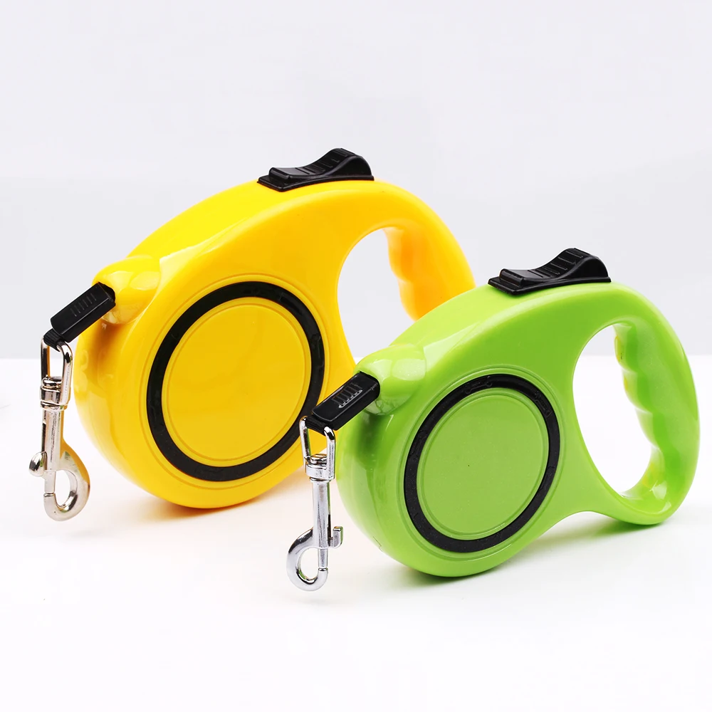 Buy 3M/5M three color Retractable Dog Walking Lead Leash Pet Dogs Cat Lead