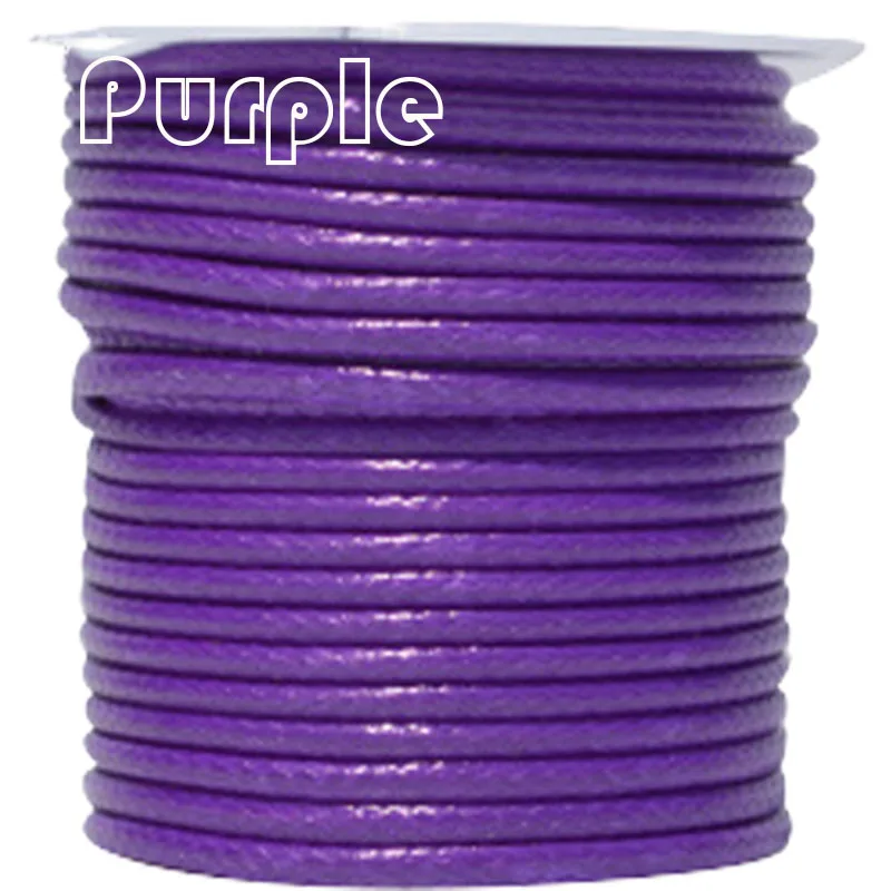 100 ярдов/рулон + 2 мм Фиолетовый корейский вощеный восковой шнур + DIY ювелирных изделий Аксессуары Шляпы Обувь веревочный браслет ожерелье