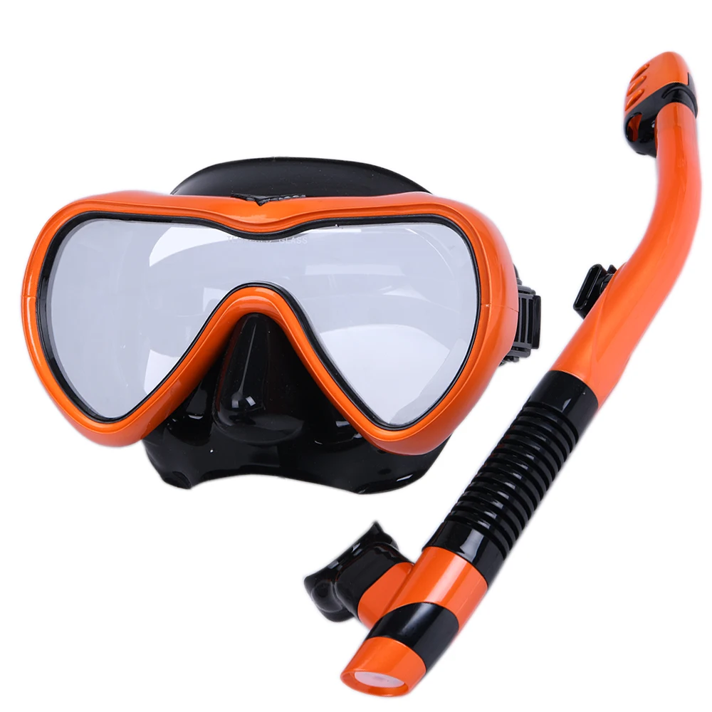 Professional Scuba Diving Mask Snorkel Anti-Fog Goggles Glasses Set Silicone Swimming Fishing Snorkeling equipment Adults