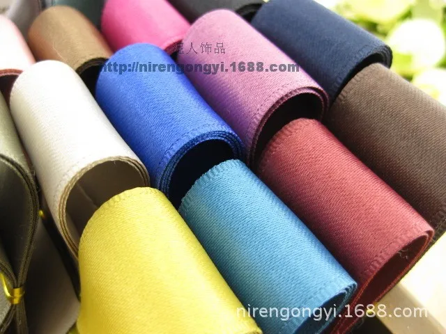 New 25mm Matte Riband Double Face satin ribbons DIY hair accessories bowknot materials Polyester Ribbons 5Mlot_5