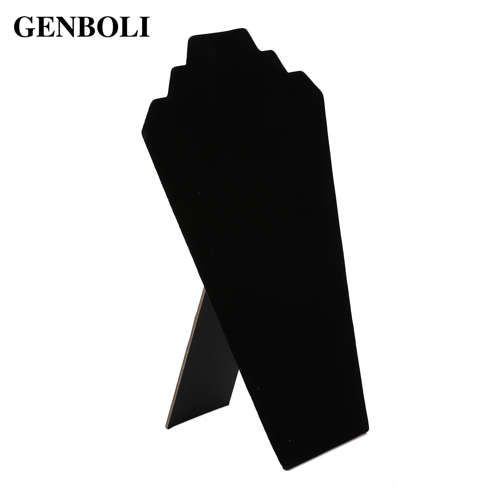 

GENBOLI Jewelry Necklaces Organizer Shelf Rack Necklace Stander Display Show Holder Jewelry Display Stand Velet Choker