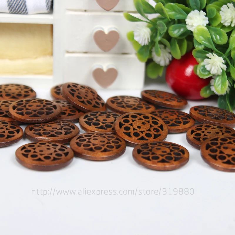 30 шт. деревянные пуговицы с 2 отверстиями 20 мм|clothing cotton|accessories cartclothing sticker |