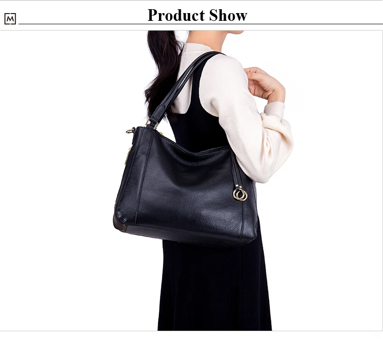 Lomelobo Women Genuine Leather Shoulder Bags Luxury Lady Fashion Litchi Pattern Casual Tote Female Handbags Girls Messenger Bags 2019 HBL5559 Details (11)