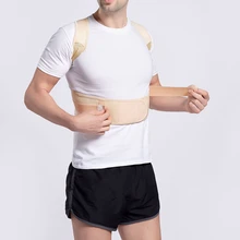 Мужской Женский Регулируемый магнитный Корректор осанки корсет на спине мужской черный бандаж на плечо пояс для поддержки прямой S-3XL