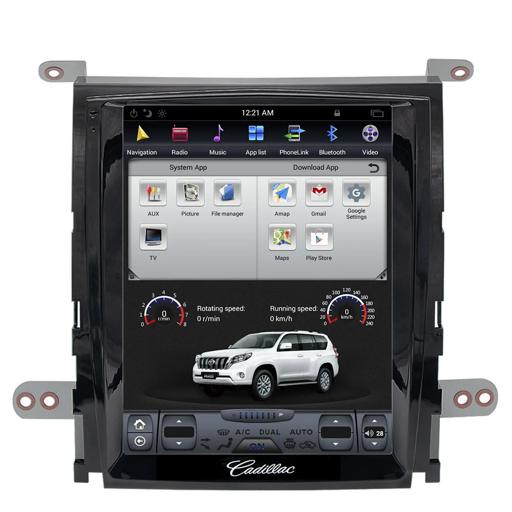 Perfect Tesla Android 6.0 No DVD player GPS Navigation For Cadillac Escalade Multimedia Car Reverse image 32GB car MAPS CD radio palyer 10