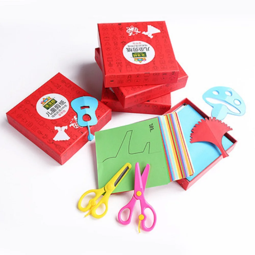 96 шт./компл. мультфильм ручной работы складывание бумаги оригами резка оригами DIY художественные материалы Дети Ранние развивающие игрушки для детей - Цвет: random color
