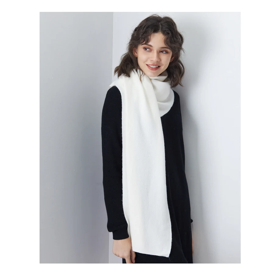 Women Scarf Wool Knitting Warm Scarves Winter Long Shawl Cashmere Autumn 2018 New Brand Solid Thicken Shawl Cachecol For Female (13)
