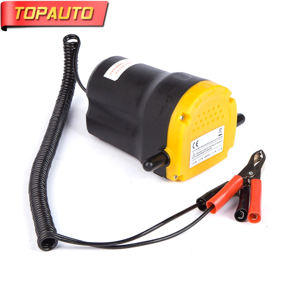 

TopAuto 12V/24V Electronic Diesel Pump Oil Fuel Fluid Sump Portable For Engine Automobiles Antifreeze Auto Car Accessories
