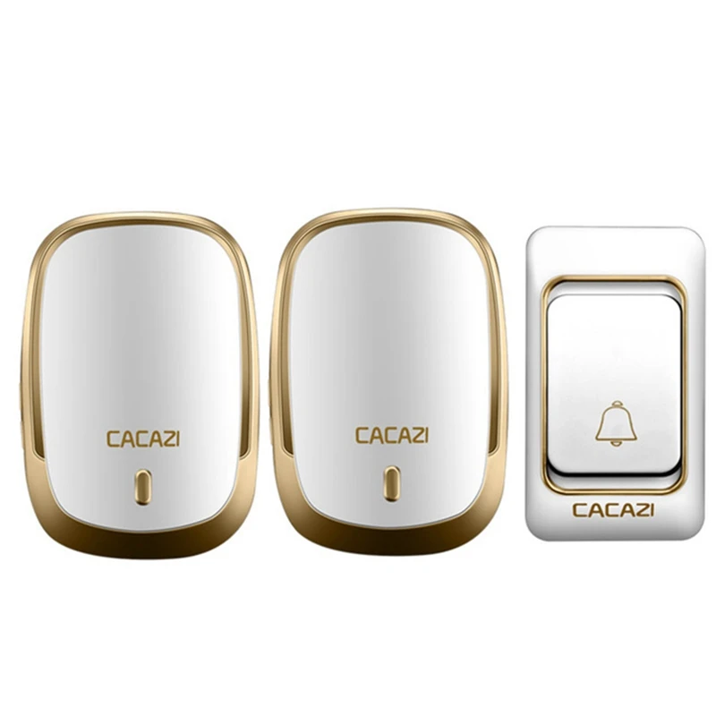 

usic DoorBell Waterproof 200m Range Wireless Door Bell C 110-220V 36 Rings 4 Volume Chime for Smart Home Automation