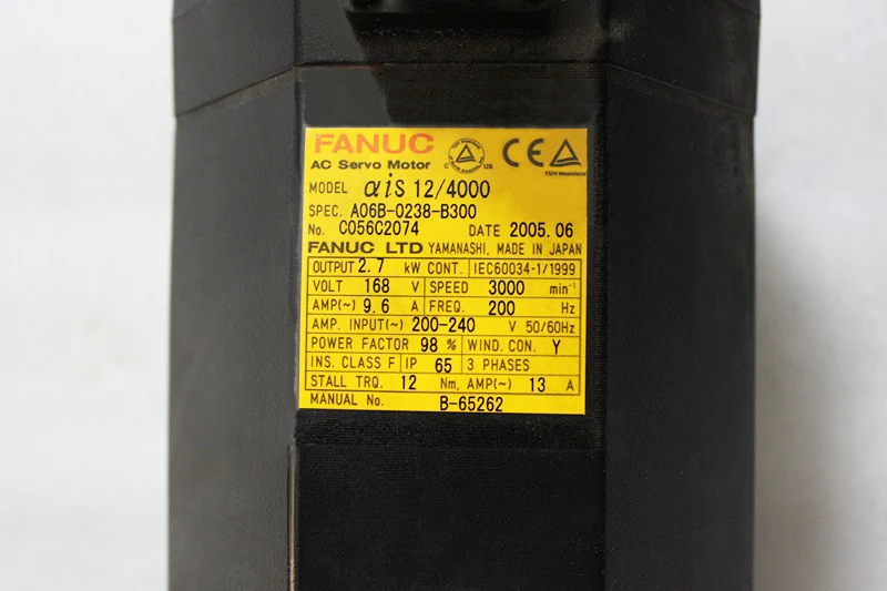 Запасные части Fanuc с ЧПУ Alpha iS 12/4000, для Сервомотора, переменного тока