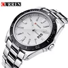 Relojes marca CURREN de hombre a la moda informales, completo con indicador de fecha reloj de acero, reloj deportivo de cuarzo resistente al agua, relojes de pulsera para hombre ► Foto 1/6