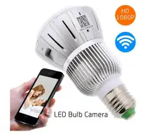 HD 1080P Hidden Smart Home Safty Wifi Camera E27 LED Lamp Bulb Security Camcorder Motion Detection CCTV Support PC Tablet Phones