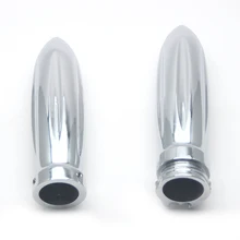 1 пара Хром 25 мм алюминиевая заготовка Руль рукоятки Грипсы для Harley для Honda Для Suzuki для Kawasaki " Руль Универсальный