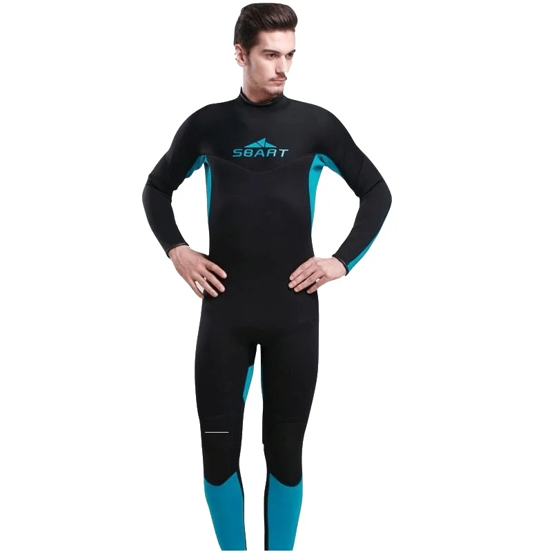 Men Plus Size Diving Wetsuit Keep Warm 3mm Neoprene One Piece Full Suit