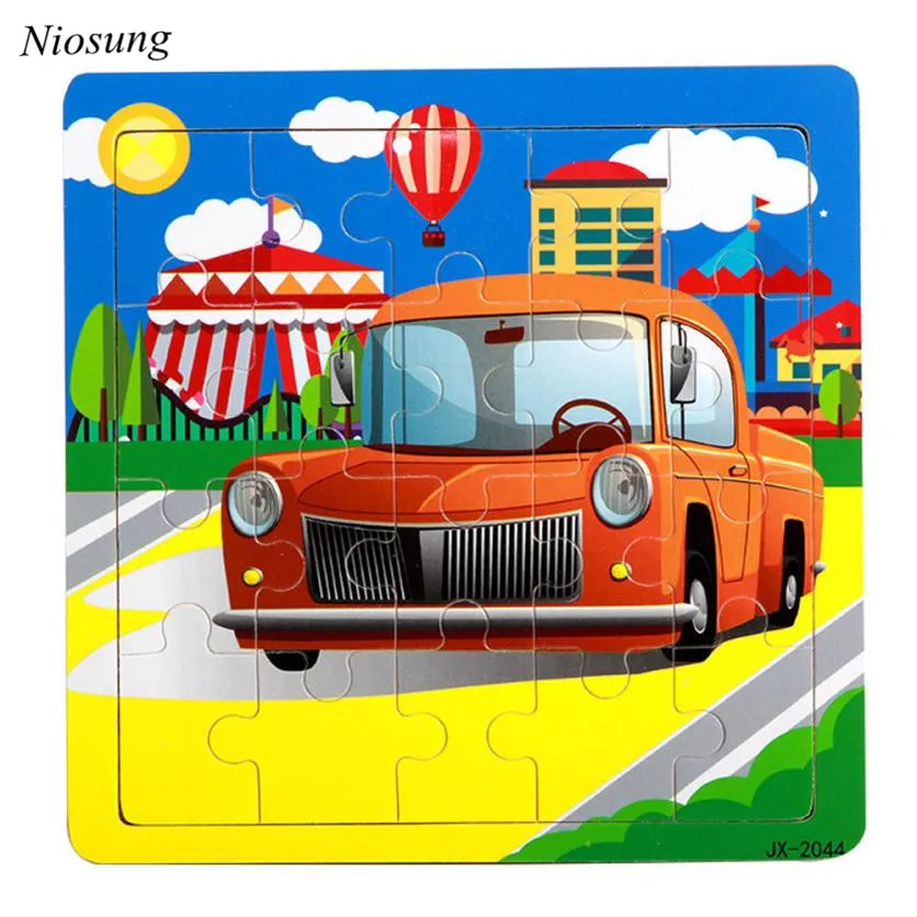 Buy Niosung New Wooden Cool Car Puzzle Educational