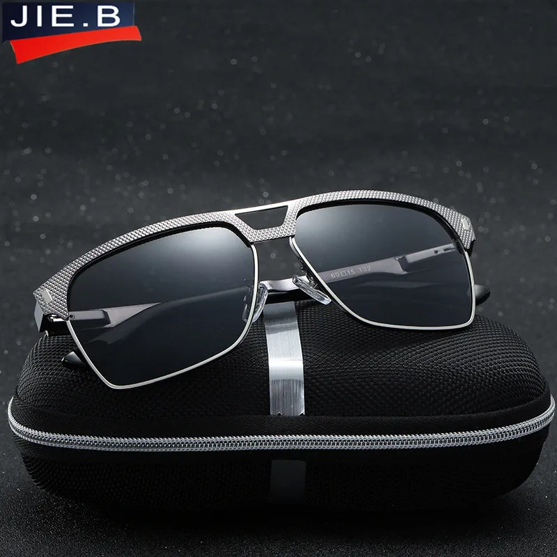 

JIE.B Men HD Polarized Sunglasses Classic Brand Designer Men's Driving Sun glasses Mirror UV400 Male Shades Eyewear For Mens