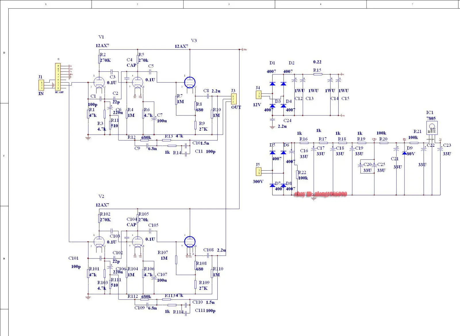 Marantz 7 ламповый предусилитель PCB/Вакуумный ламповый фоноусилитель PCB