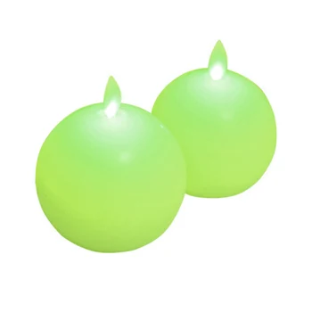 

2Pcs Electronic Candle Lights Waving Flame LED Candle Lamp for Cafe Bar