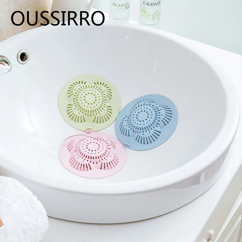

1Pcs Modern Silicone Hair Dredger Catcher Stopper Plug for Bathtub Filter Strainer Bathroom Accessories 12cm*10cm Color Random