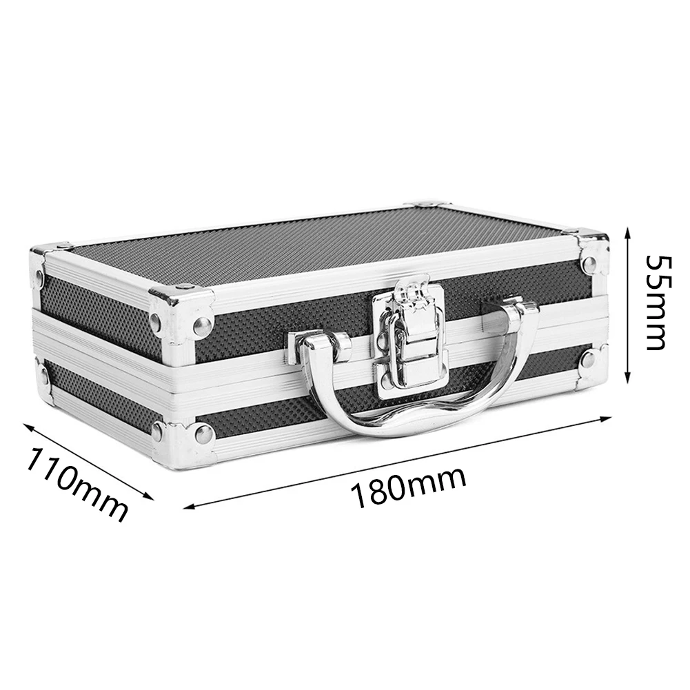 

Magic Props Sponge Inside Aluminum Alloy Carry Case Lightweight Tool Box Portable Practical Travel Sturdy Storage Hard Carry