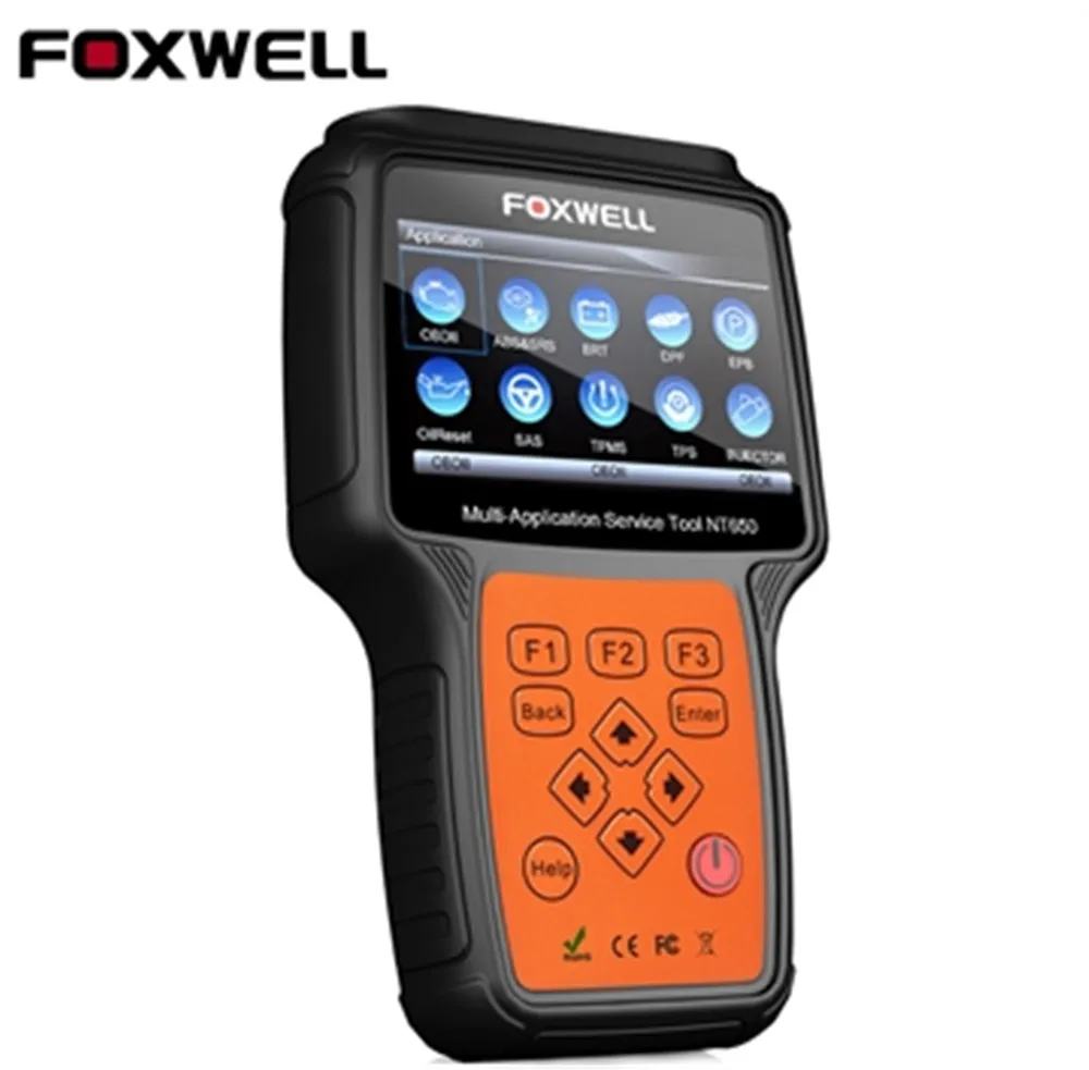 FOXWELL NT650 OBD2 автомобильный сканер Foxwell NT650 Elite поддержка ABS подушка безопасности SAS EPB DPF Сброс масла