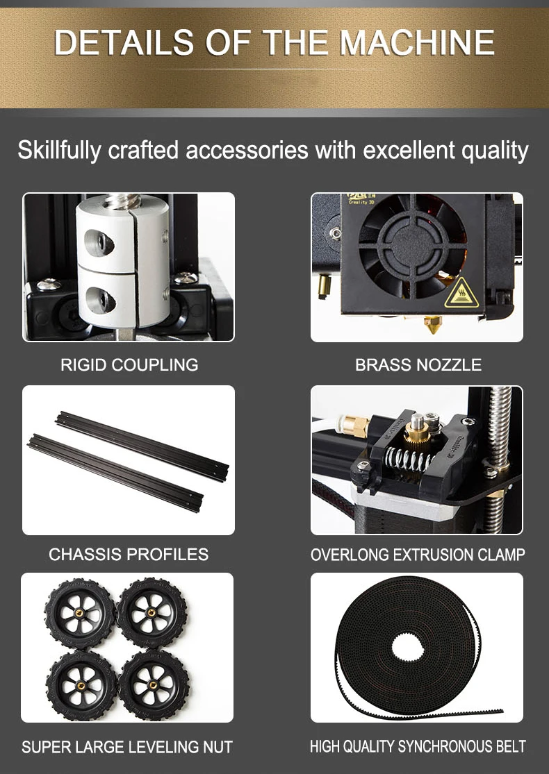 CREALITY 3D CR-10/CR-10S принтер большой размер печати 300*300*400 мм Полу DIY 3d принтер комплект алюминиевая кровать с подогревом нить