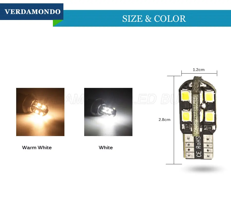 T10 W5W 194 168 LED 16 2835 SMD Автомобильные огни купол номерной знак двери боковой