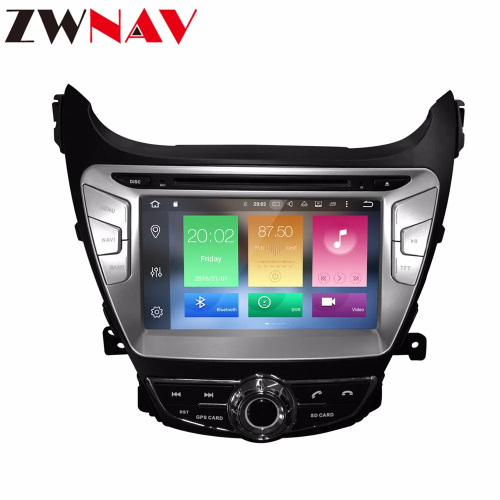 Sale DSP Android 9.1 Car GPS Navigation DVD Player head unit For Hyundai Elantra (MD) 2011 2012 2013 Avante(MD) car Auto Radio stereo 3