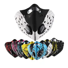 Спортивный Пылезащитный фильтр, велосипедная маска для лица, защитная маска на половину лица, крутая маска для защиты лица велосипеда, Неопреновая смога Pm 2,5, тренировочная маска