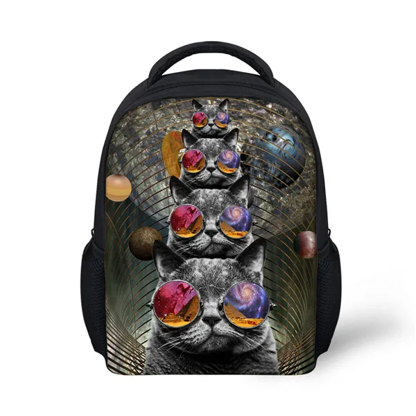 FORUDESIGNS/милый рюкзак принцессы для девочек с очками и кошками, милый рюкзак для маленьких детей в детском саду, мини рюкзак для детей 12 дюймов - Цвет: CC2220F