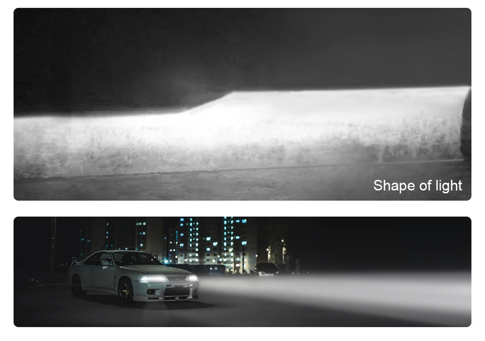 Foxcncar Mini H7 LED Fanless H7 3000K 4300K 6500K 8000K Car Headlight Cob Chip 8000LM H1 H11 H8 9005 9006 HB3 HB4 12V Auto Beam  (3)