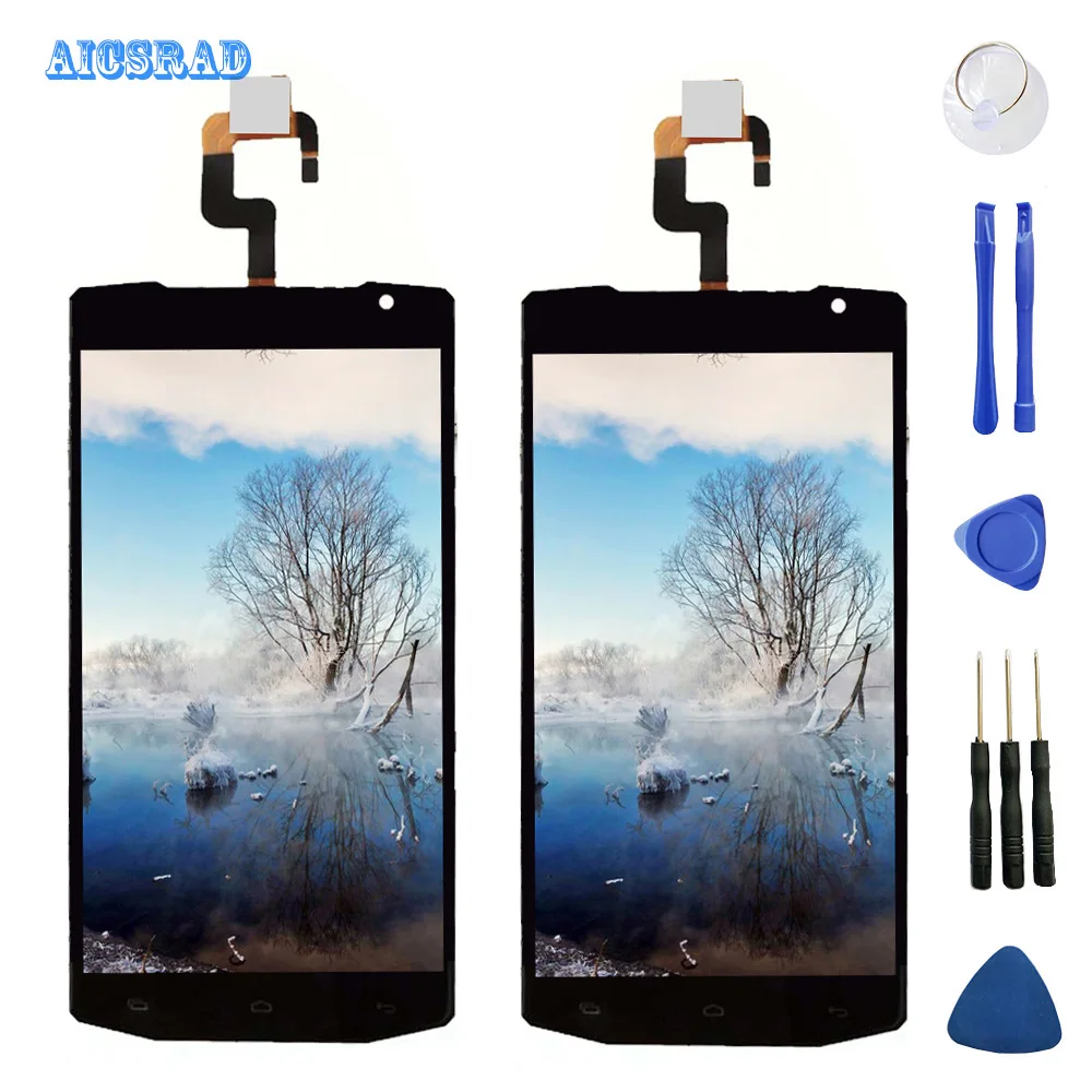 

AICSRAD original For Oukitel K10000 LCD Display and TP Touch Screen Digitizer Assembly lcds +Tools 5.5" K 10000 Android