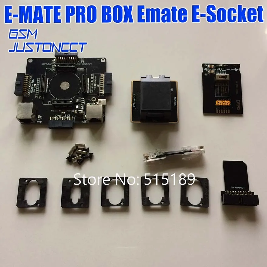 EMMC pro адаптер для легкий JTAG/легкий JTAG штекер/UFI/RIFF/RIFF2/Medusa/GPG/ORT eMMC Box программатор для чтения BGA153/162/221/529