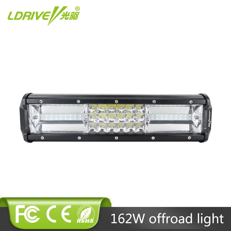 

LDRIVE 12" 162W LED Light Bar Offroad Car Truck 4x4 SUV ATV 4WD Trailer Wagon Camper 12V 24V Driving Lamp Combo Work Light Bar
