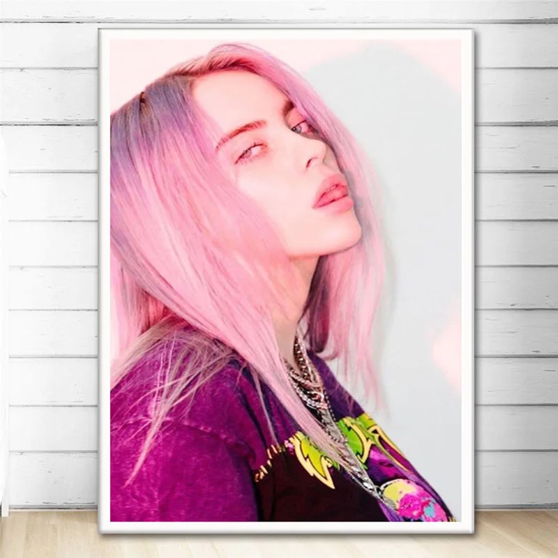 Wall Art Billie Eilish Music Album Don't Smile at Me Pop Star Picture Posters and Prints Canvas Painting for Room Home Decor