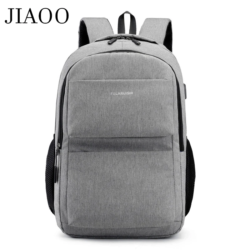 

JIAOO men laptop backpack usb charging backpack waterproof casual sports backpack school bags for teenagers men bag mochilas