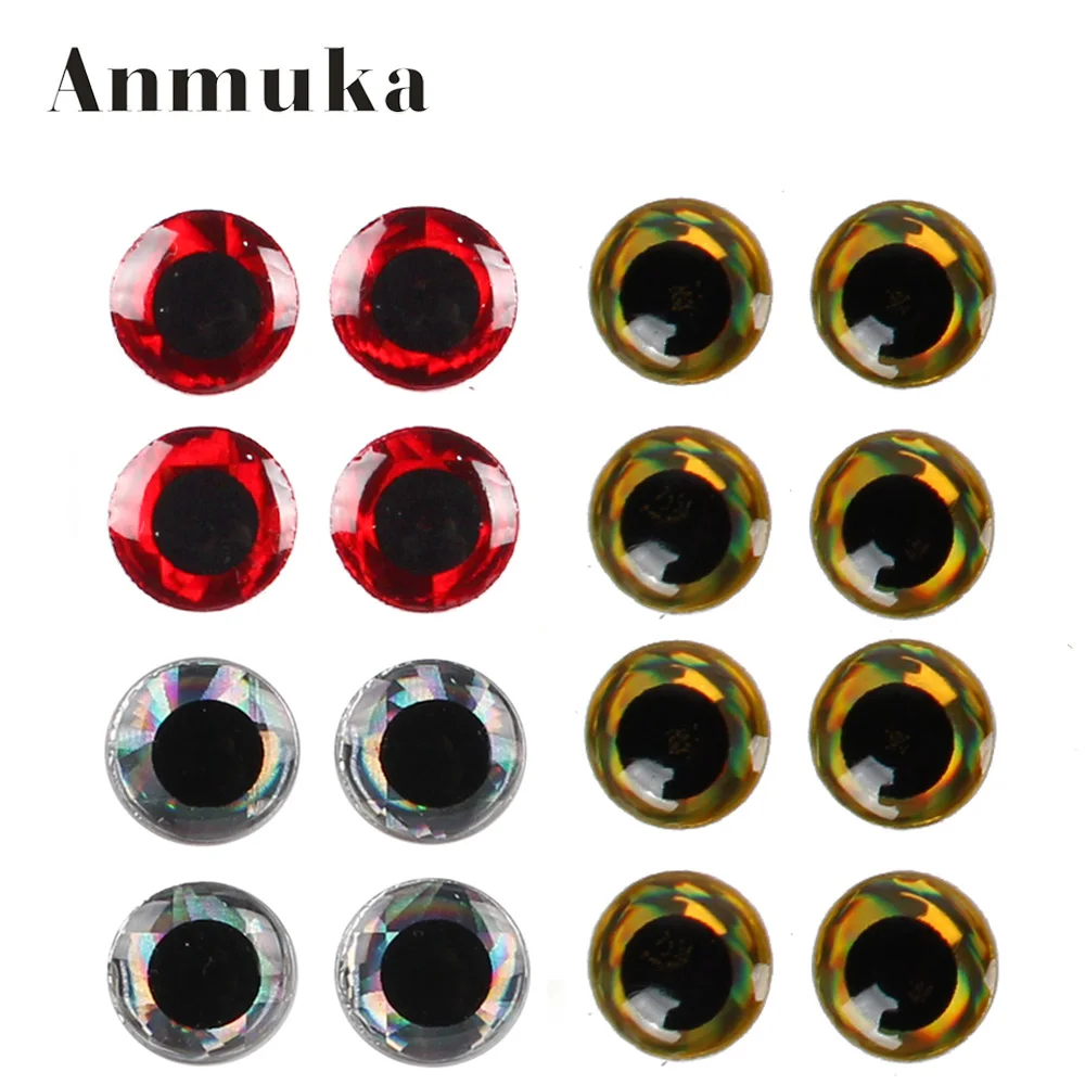 Anmuka 500pcs 3Colors 3D Fishing Lure Eyes for Crankbaits Lure Bodies