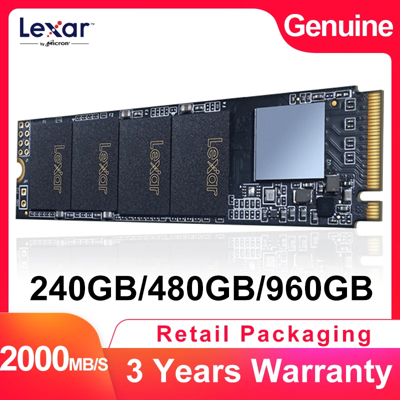 Твердотельный накопитель Lexar LNM600 3D NAND SSD 240 ГБ 480 960 M.2 2280 NVMe PCIe Gen3x4 внутренний