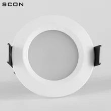 SCON 2,5 дюймов 5 Вт AC110-240V круглый водонепроницаемый светодиодный мини-светильник CRI RA> 85 OSRAM встраиваемый потолочный светильник внутренний светильник